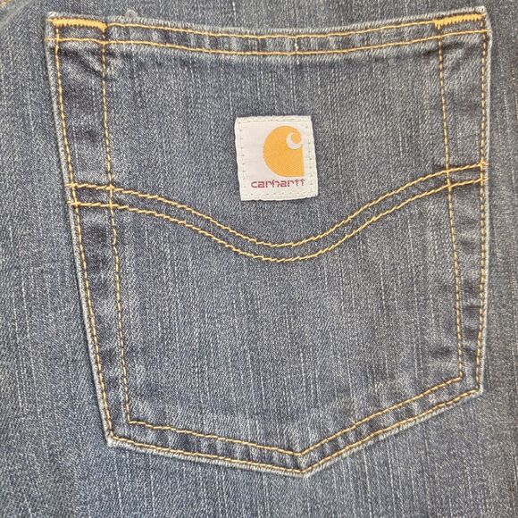 Carhartt Relaxed Fit Mens Jeans 44x32 Holter Jean Straight Leg Blue - Picture 5 of 7